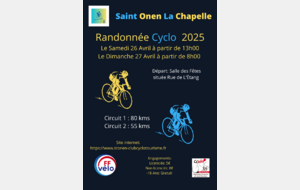 La Rando des 3 Départements 2025 26 Avril 13h00 27 Avril 8h00