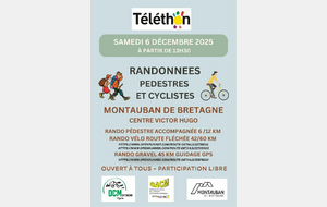 Rando Téléthon à Montauban de Bretagne
