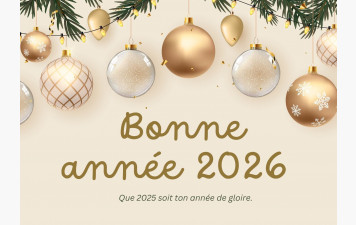 Bonne Année 2026 à tous